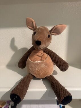 Scentsy Brown and Tan Kangaroo Plush Stuffed Animal
